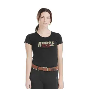 Bästa pris Horse Pilot T-shirt för kvinnor Team