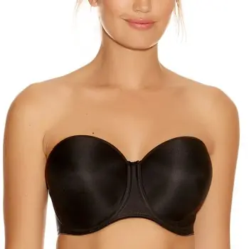 Populärt val Fantasie BH Smoothing Moulded Strapless Bra Svart E 90 Dam