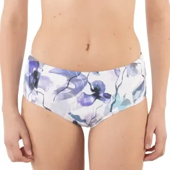 Femilet Java Sustainable Midi Bikini Brief Lila Mönster polyamid 48 Dam Outlet