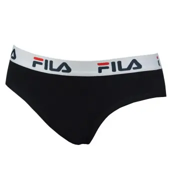 Utförsäljning FILA Trosor Women String Svart bomull Medium Dam