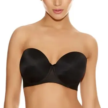 Sista chansen Freya BH Deco Moulded Strapless Bra Svart I 75 Dam