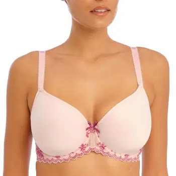Populärt val Freya BH Off Beat Underwire Moulded Spacer Bra Ljusrosa polyester I 70 Dam
