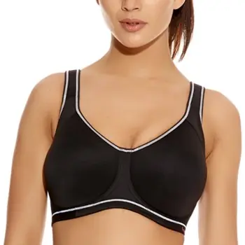 Beställ nu Freya BH Sonic Underwired Moulded Sports Bra Svart H 90 Dam