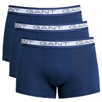 Populär Gant Kalsonger 3P Basic Cotton Trunks Marin bomull Large Herr