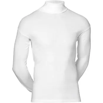 JBS Classic Roll Neck Long Sleeve Vit bomull Medium Herr Extra rabatt