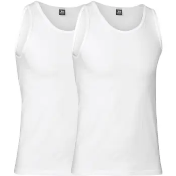 Snabb frakt JBS 2P Organic Cotton Tank Top Vit ekologisk bomull Small Herr