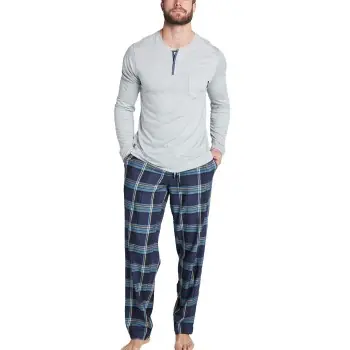 Jockey Pants Woven Blå/Ljusblå Medium Herr Nedsatt pris