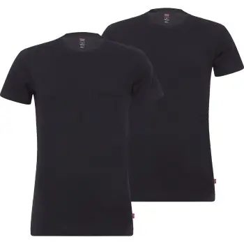 Billigare Levis 2P Base Crew Neck T-shirt Svart bomull X-Large Herr