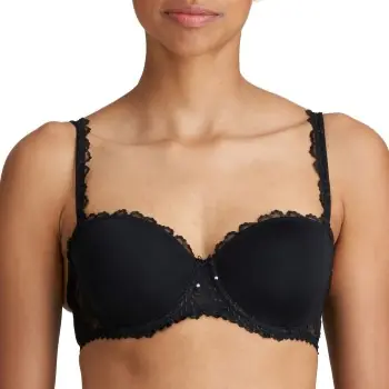 Marie Jo BH Jane Padded Strapless Bra Svart D 80 Dam Begränsat erbjudande