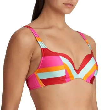Marie Jo Tenedos Bikini Top Heart Shape Padded Flerfärgad C 80 Dam Populär