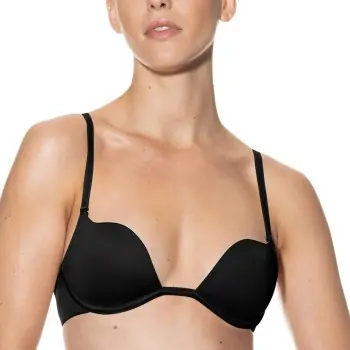 Köp online Mey BH Joan Bi-Stretch Multiway Bra Svart polyamid D 75 Dam