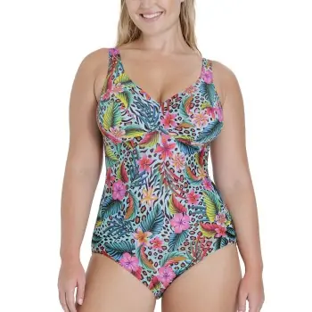 Miss Mary Amazonas Swimsuit Blå m blommor E 48 Dam Utförsäljning
