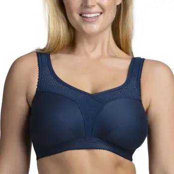 Trygg betalning Miss Mary Cotton Fresh Soft Bra BH Mörkblå F 115 Dam