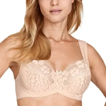 Miss Mary Jacquard And Lace Underwire Bra BH Beige D 110 Dam Beställ nu