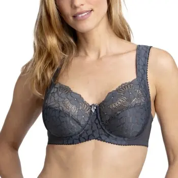 Begränsad tid Miss Mary Jacquard And Lace Underwire Bra BH Mörkgrå C 85 Dam