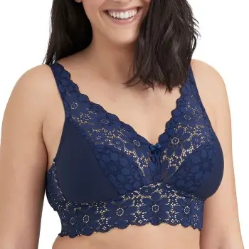 I lager Miss Mary Lace Dreams Bra BH Mörkblå B 95 Dam
