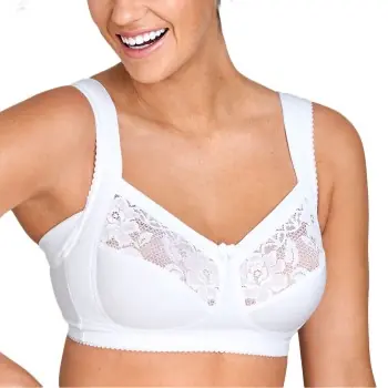 Rabatt Miss Mary Lovely Lace Support Soft Bra BH Vit H 90 Dam