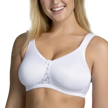 Trygg betalning Miss Mary Smooth Lacy Moulded Soft Bra BH Vit E 95 Dam