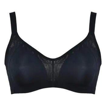 NATURANA BH Powerlace Minimizer Sidesmoother Soft Bra Svart F 95 Dam Nyhet