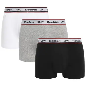 Reebok Kalsonger 3P Barlow Sports Trunk Grå/Svart bomull Medium Herr Erbjudande
