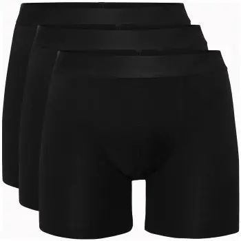 Resteröds Kalsonger 3P Bamboo Boxer Long leg Svart XX-Large Herr prisnedsättning