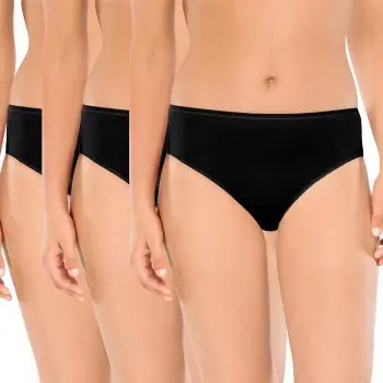 Schiesser Trosor 3P Essentials Cotton Briefs Svart bomull 38 Dam Begränsad tid