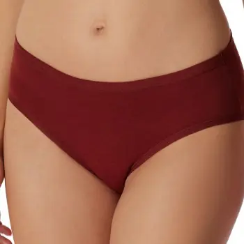 Endast denna vecka Schiesser Trosor Personal Fit Midi Slip Vinröd Small Dam