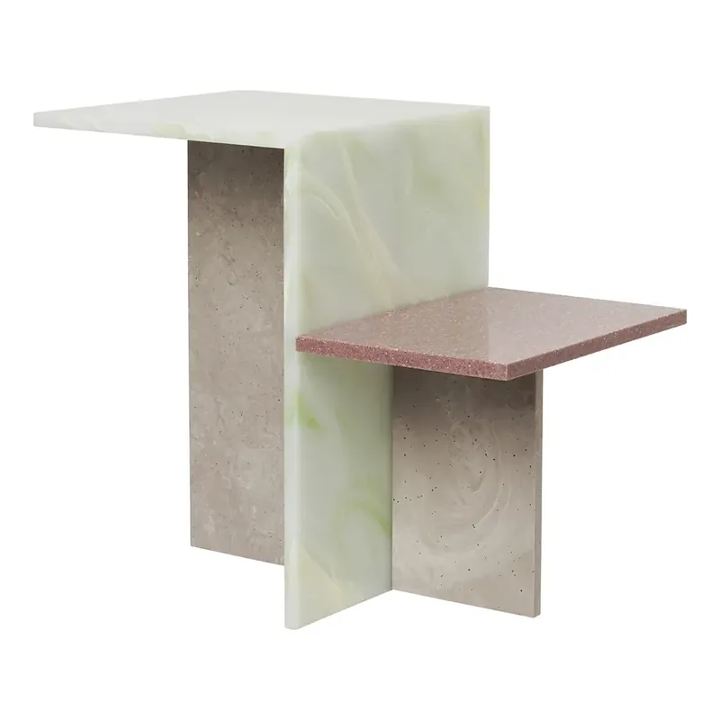 Ferm Living - Distinct Side Table - Soffbord - Multi - W35 x H50 x D59,5 cm Begränsat erbjudande