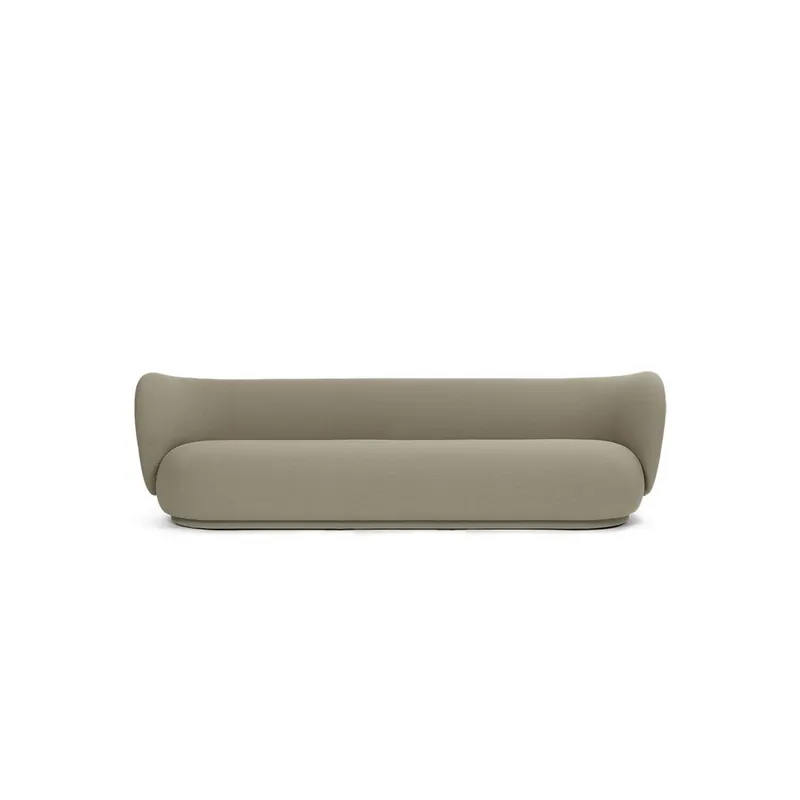 Kampanjpris Ferm Living - Rico 4-pers Sofa - Lounge soffa - Grain - Cashmere - W260 x H79 x D81,5 cm