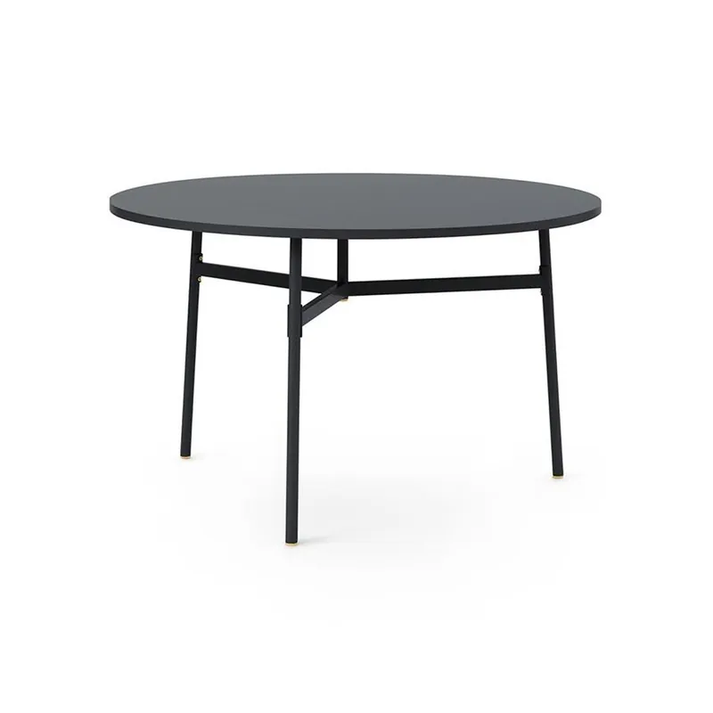 Fynd Normann Copenhagen - Union Table - Round - Matbord - Black - Ø120 - Ø 120 x H 74,5 cm
