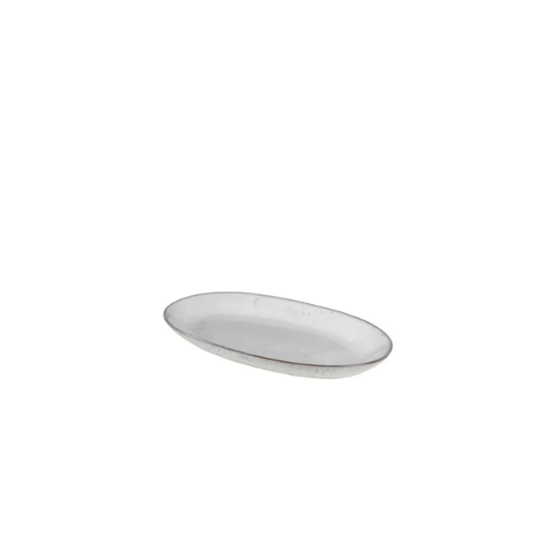 Broste CPH - Nordic Sand - Dish - Fat - Oval - Medium - W17 x 30 cm Utförsäljning