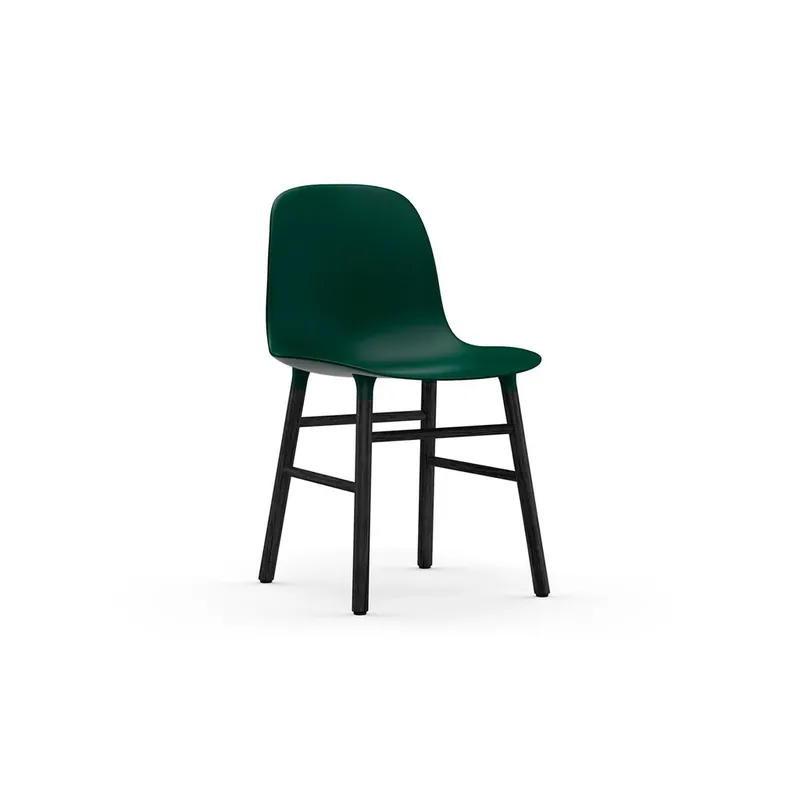 Normann Copenhagen - Form Chair Wood - Matstol - Green/Black - H80 x W48 x D52 x SH44 cm Reapris