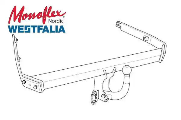 Fynd Westfalia Dragkrok med fast kula