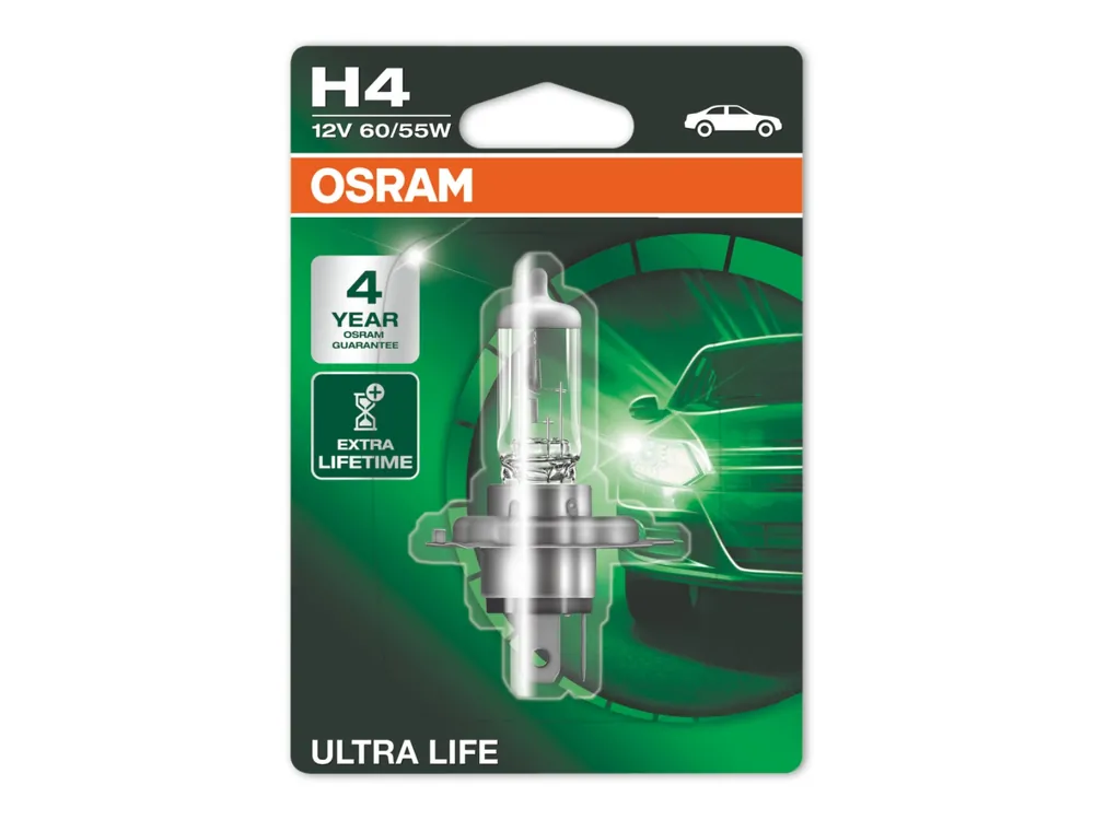 Nedsatt pris Osram Ultra Life - Glödlampa H4 60/55W 12 V 1-pack